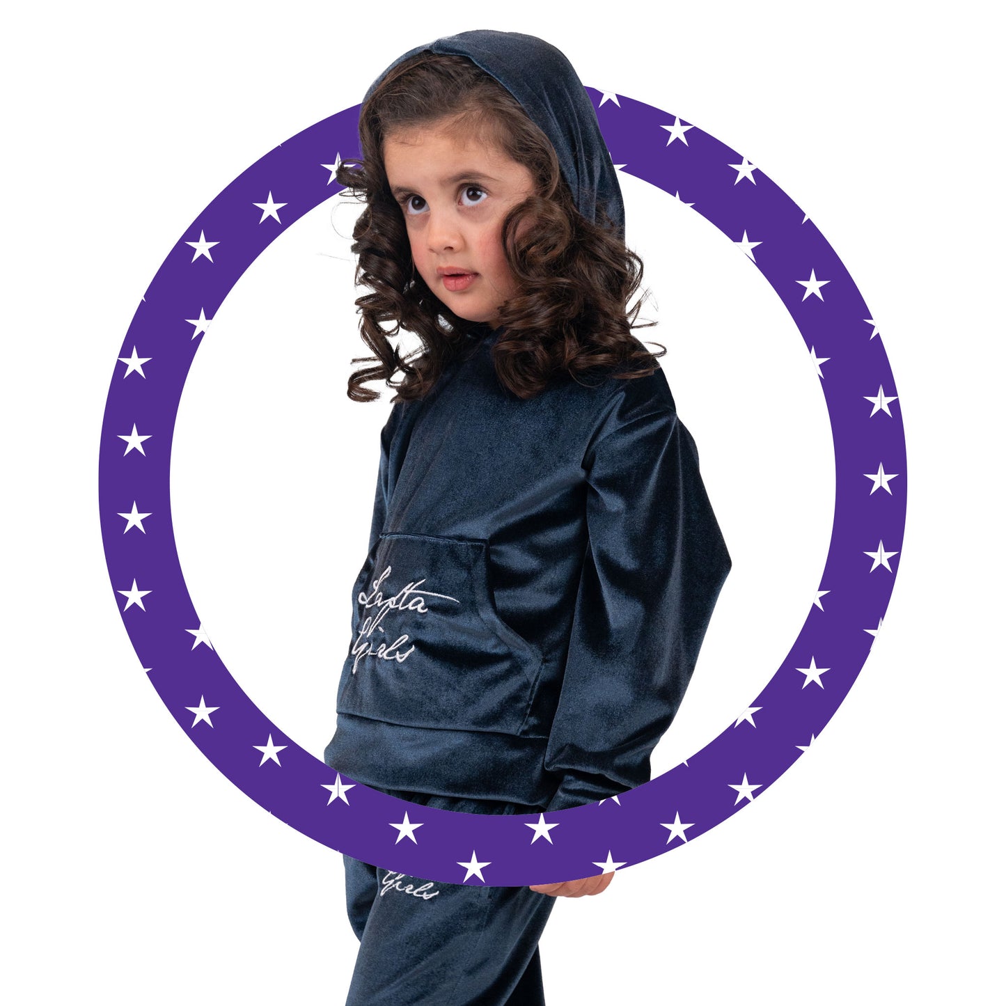 Tracksuit Hoodie - Navy Blue - Lafta Kids