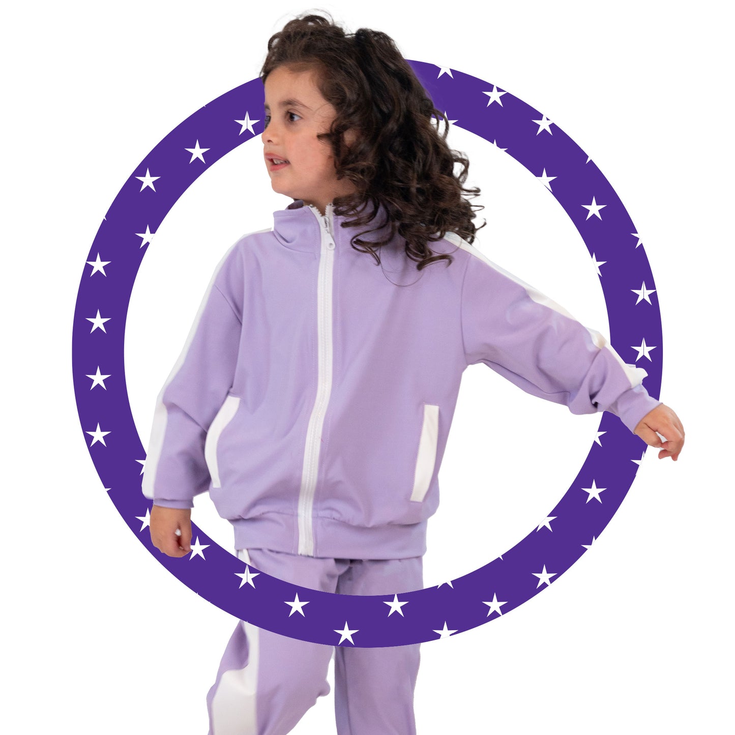 Purple Training Suit - Lafta Kids