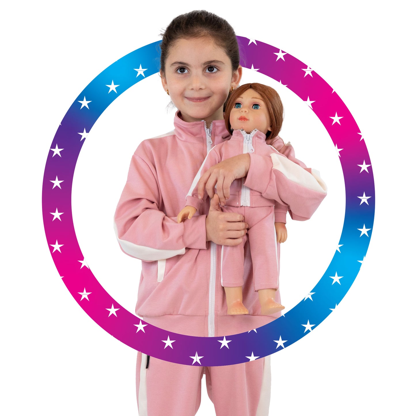 Pink Training Suit + Doll Set - Lafta Kids