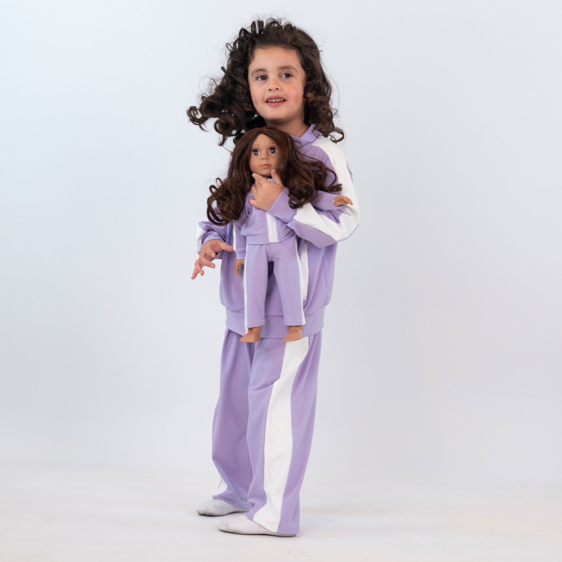 Purple Training Suit + Doll Set - Lafta Kids