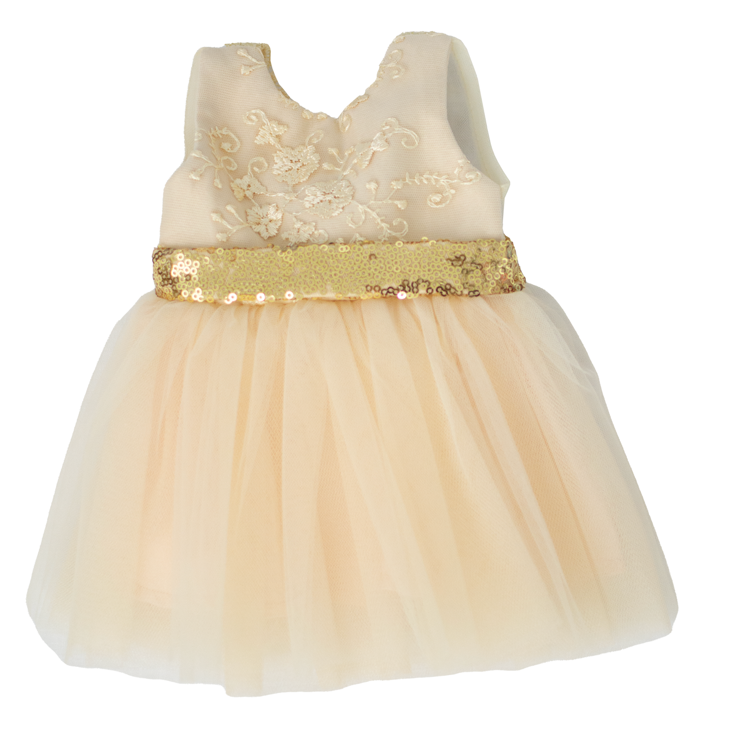 Dolls Gold Dress - Lafta Kids