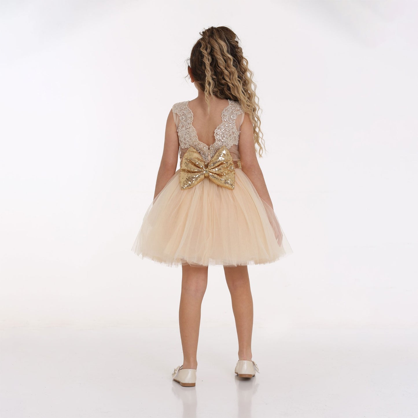 Cream Dress - Lafta Kids