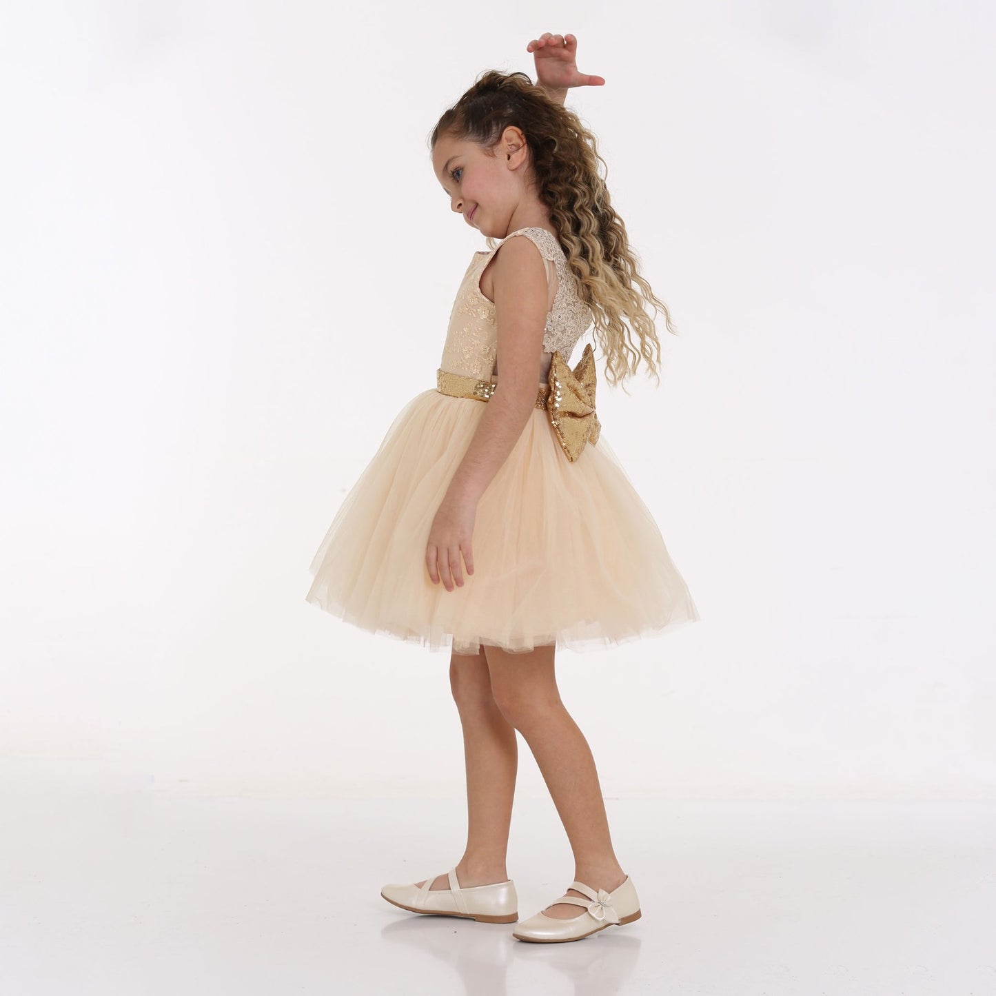 Cream Dress - Lafta Kids