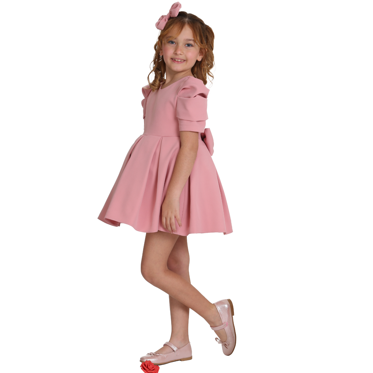 Pink Puff Dress - Lafta Kids