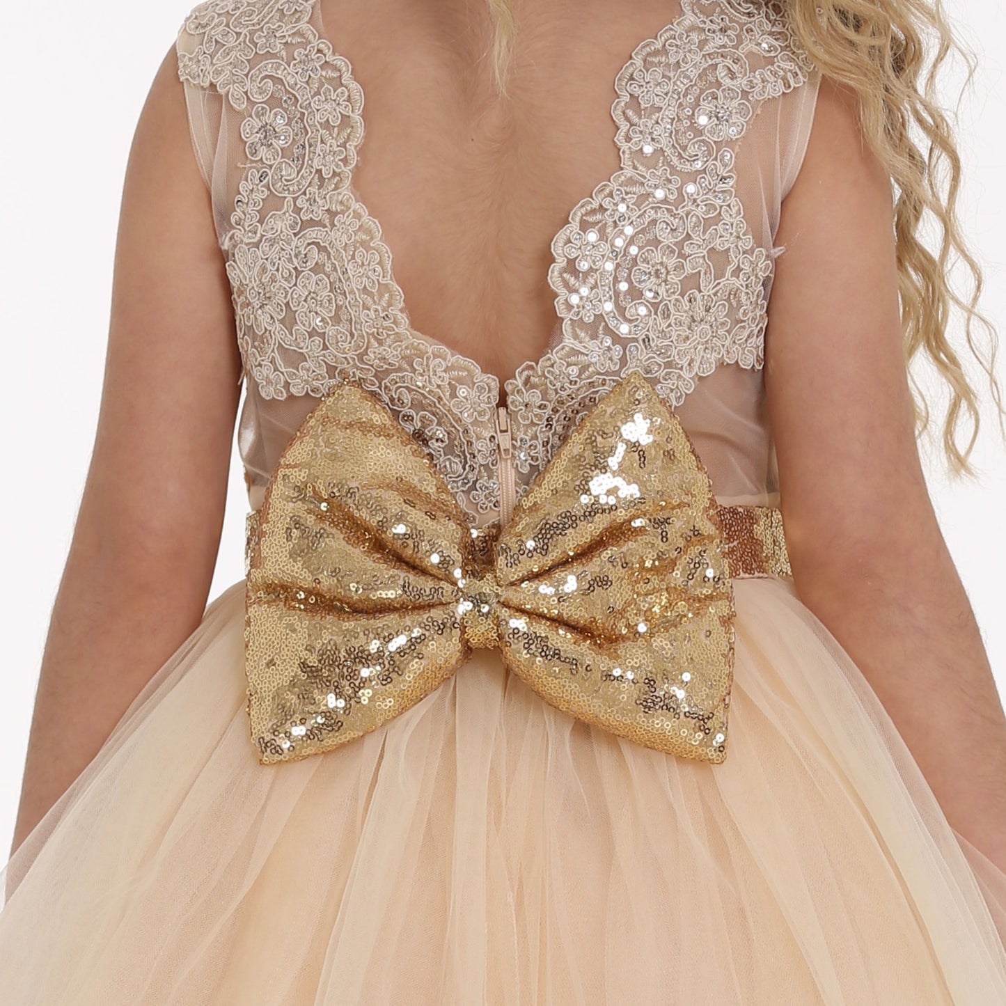Cream Dress - Lafta Kids