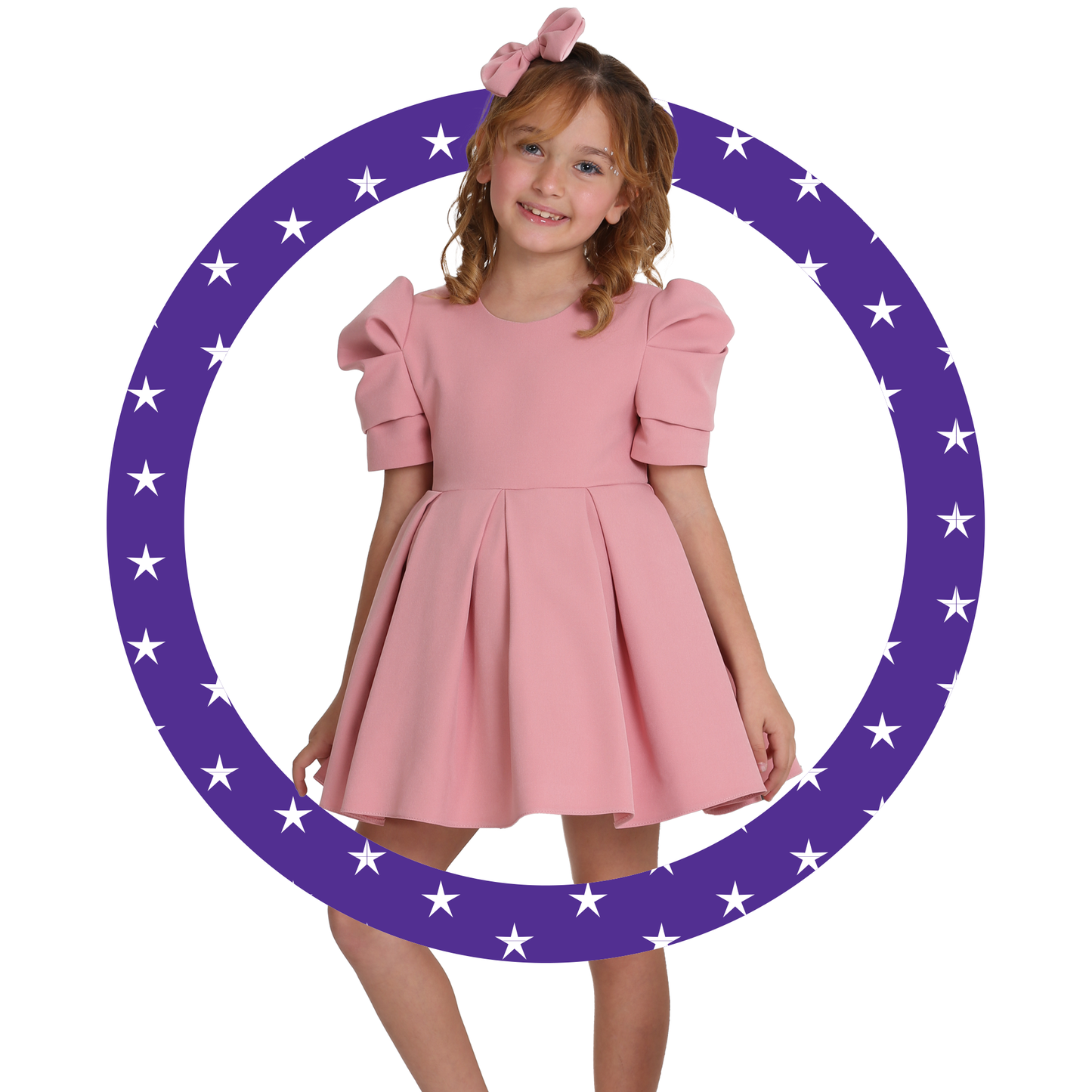 Pink Puff Dress - Lafta Kids
