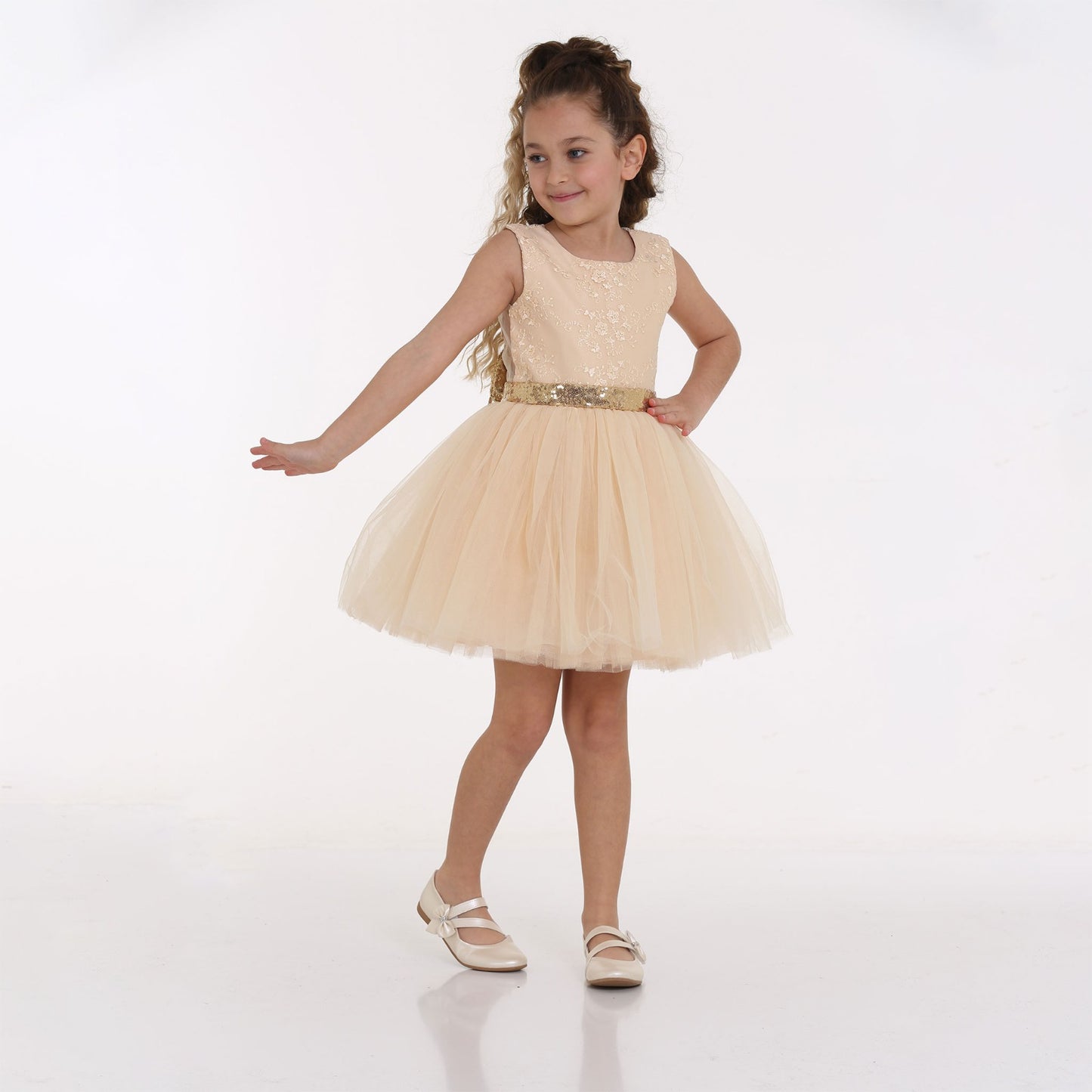 Cream Dress - Lafta Kids