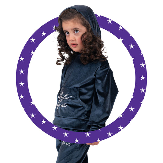 Tracksuit Hoodie - Navy Blue - Lafta Kids