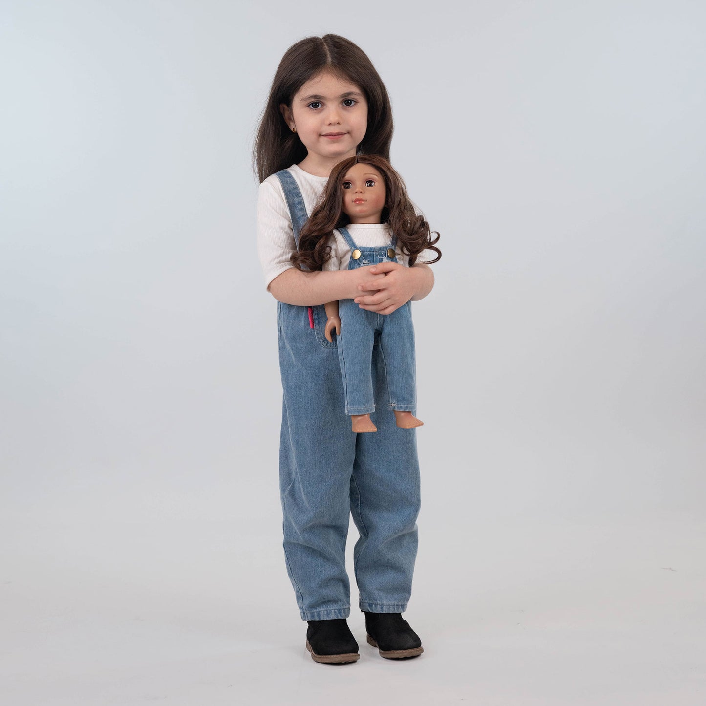 Denim Overalls + Doll Set