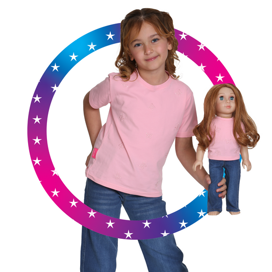 Casual Pink + Doll Set