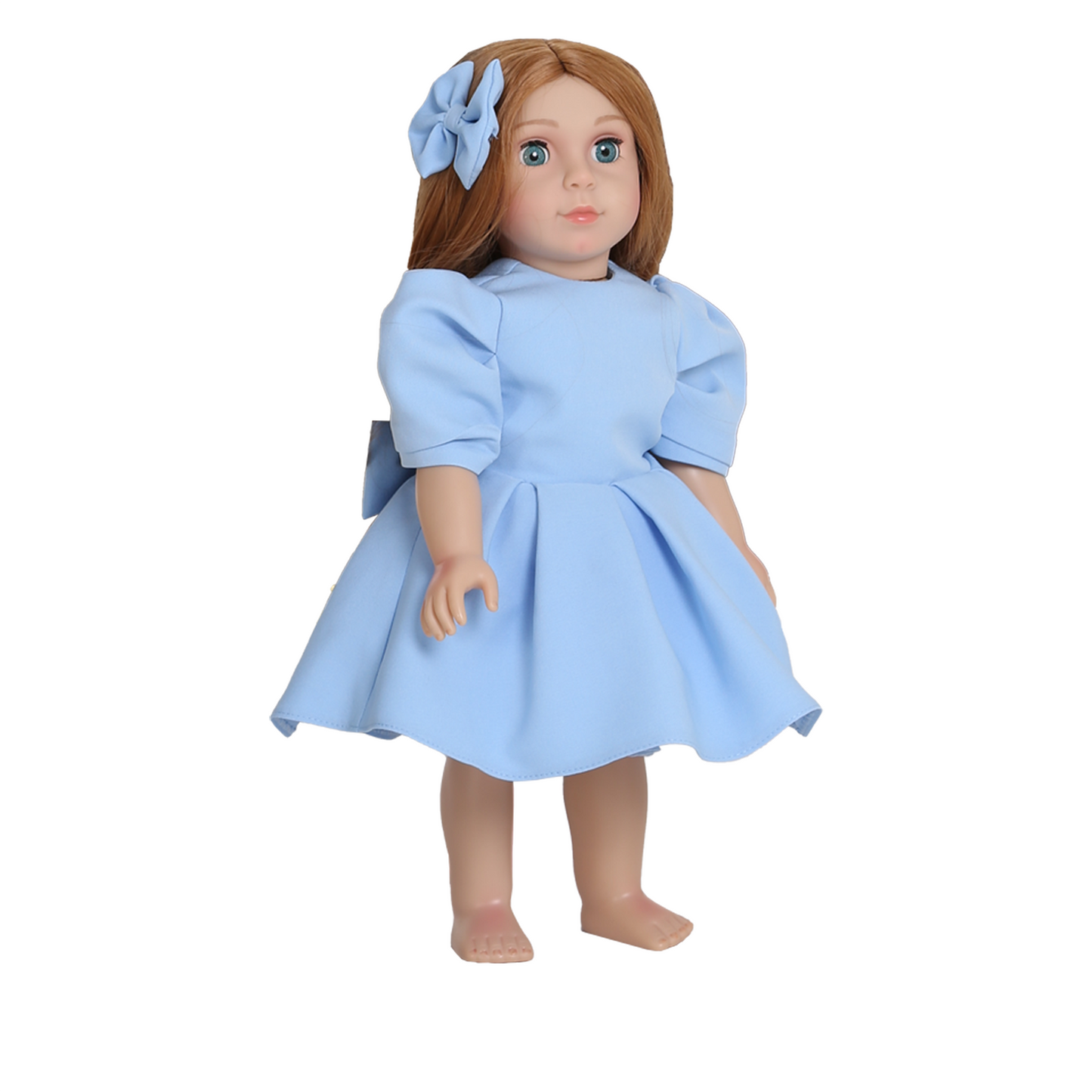 Little Me Mais - Blue Puff Dress